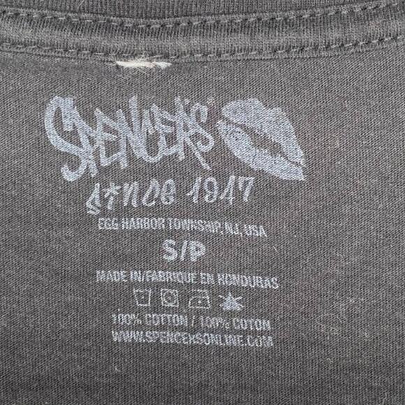 Spencer's Jack Daniels Drinkin' Whiskey Livin' Risky V-Neck Graphic T-Shirt S - Picture 4 of 5